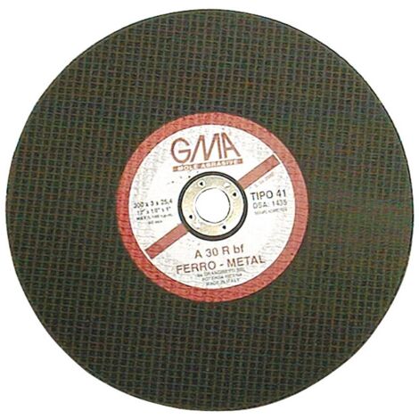 10PZ DISCO ABRASIVO per ferro Ø mm. 300x2,8x25,4