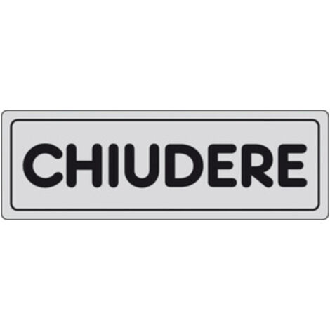 10PZ ETICHETTA ADESIVA 150X50 CHIUDERE