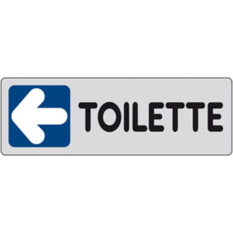 10PZ ETICHETTA ADESIVA 150X50 TOILETTE (SX)