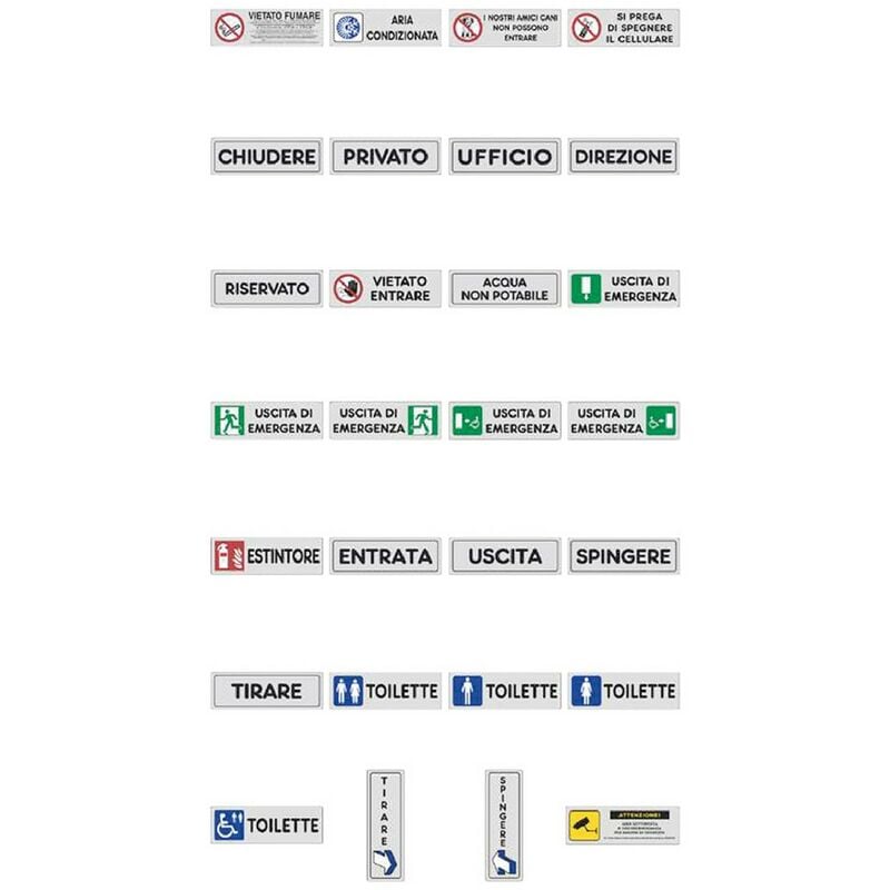 10PZ etichetta segnaletica entrata a sinistra