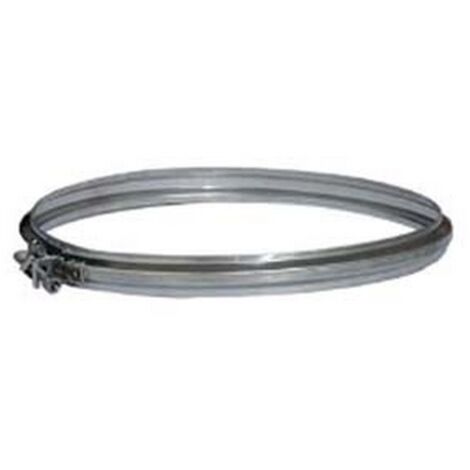 10PZ FASCETTE BLOCCAGGIO ACCIAIO INOX AISI 304 MONOPARETE SPESSORE MM.0,5 - ø mm