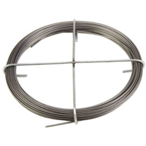 10PZ FILO ACCIAIO C85 DIAMETRO MM 0,6 LUNGHEZZA 38 MT MATASSINA 100 G