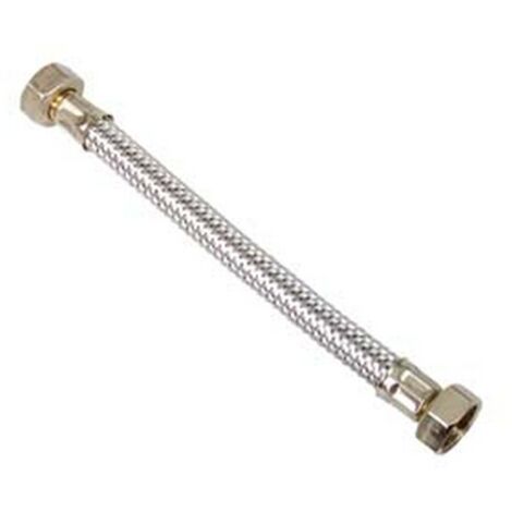 10PZ FLESSIBILE INOX F1/2 - F1/2 - F 1/2" F 1/2" cm.50