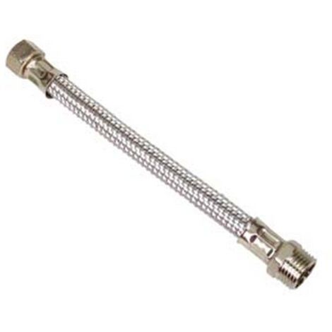 10PZ FLESSIBILE INOX M1/2 - F3/8 - M 1/2" F 3/8" cm.25