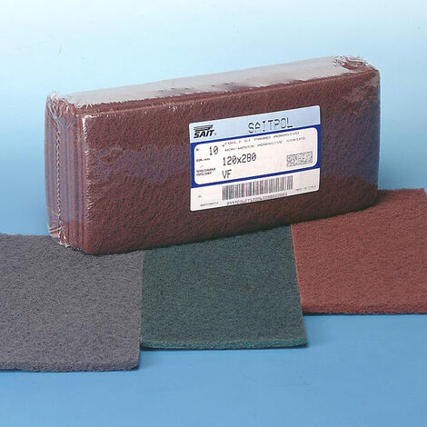 10PZ FOGLIO ABRASIVO SCOTCHBRITE SAITPOL mm. 120x280 tipo VF