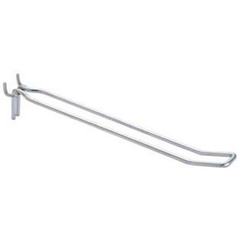 10PZ GANCI A 2 FILI PER PANNELLI FORATI -  mm.3,8x5x300 l.