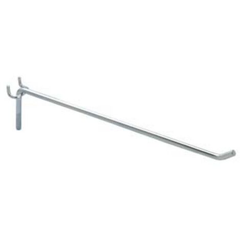 10PZ GANCIO 1 FILO PER PANNELLI FORATI - ø mm.3,8x7x400 l.