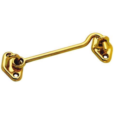 10PZ GANCIO FERMAPERSIANE OTTONE LUCIDO mm.100
