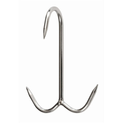 10PZ GANCIO INOX ANCORA PER MACELLAI MM 120X5