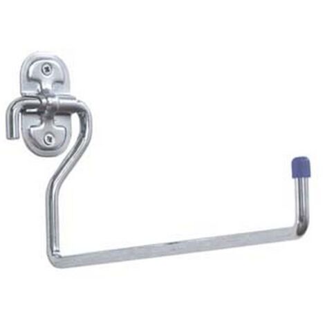 10PZ GANCIO "L" DRITTO PARETE ACCIAIO ZINCATO ART.4030 mm120x150x25,  mm9