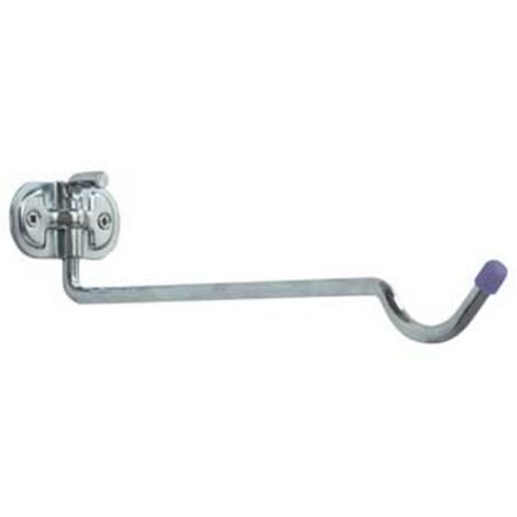 10PZ GANCIO PORTA BICICLETTE PARETE RIPIEGABILE ACC. ZINCATO ART.4110