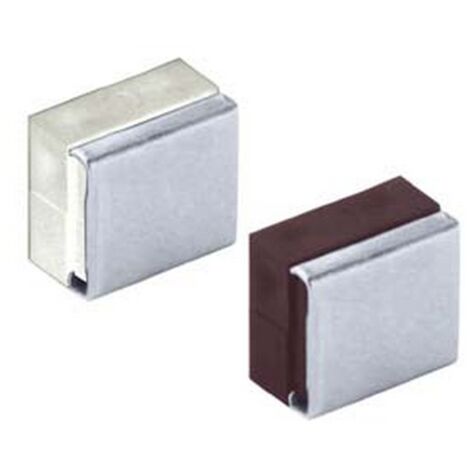 10PZ GIUNZIONI DI ASSEMBLAGGIO CON PIASTRA - mm33x18x29h. plastica colore marron