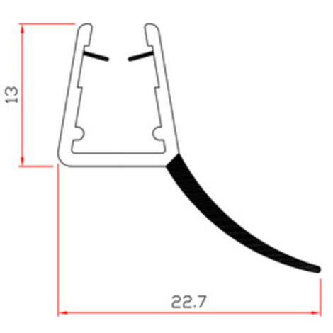 10PZ GUARNIZIONE PER BOX DOCCIA 2 M MOD.407