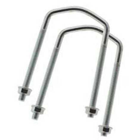 10PZ KIT FISSAGGIO PALO TV PER SUPPORTI PARABOLA - mm.75x85h. - dado ø mm.13