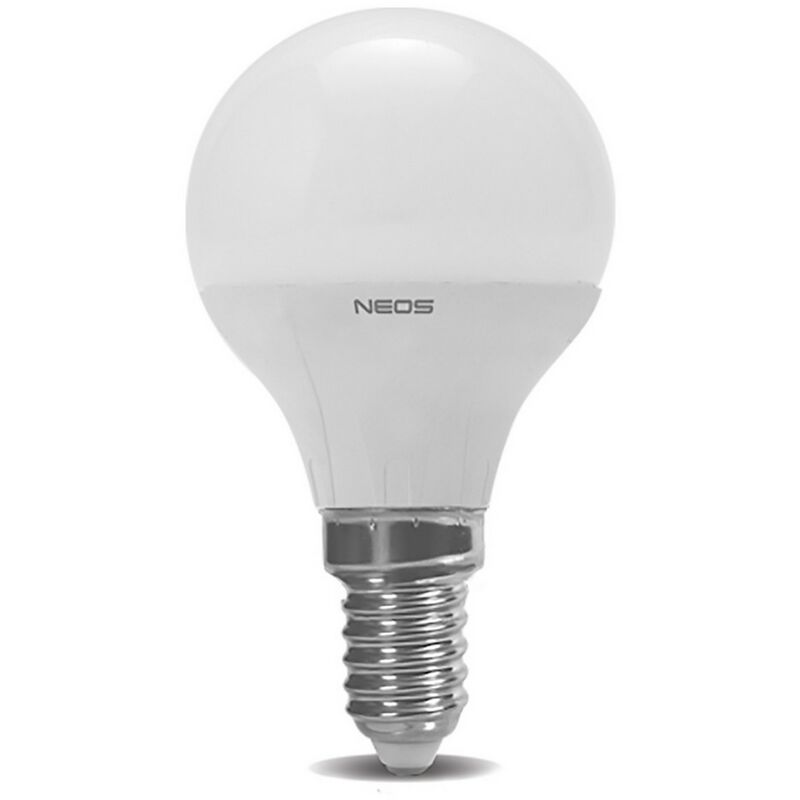 10PZ lampada a led 'sfera' NATUR.4000K 8 W=60W E14...