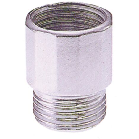 10PZ MANICOTTO M/F PROLUNGATO IN ACCIAIO ZINCATO Figura 529 mis. 1/2x40
