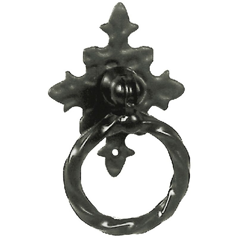 10PZ maniglia ad anello con piastra mm 35