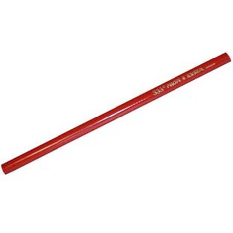 10PZ MATITA DA FALEGNAME E MURATORE ROSSA (333) MM.300