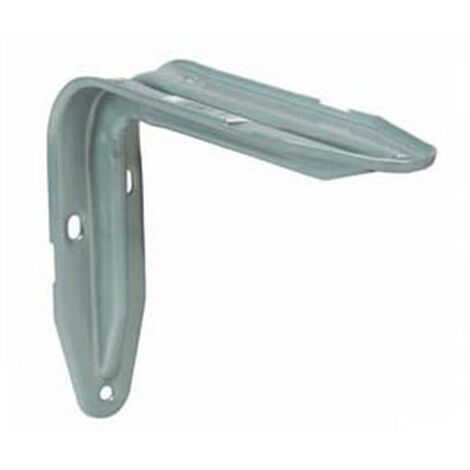 10PZ MENSOLA "EUROPA" ARGENTO - mm.150x32x110h. colore argento