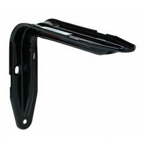 10PZ MENSOLA "EUROPA" NERA - mm.230x38x147h. colore nero