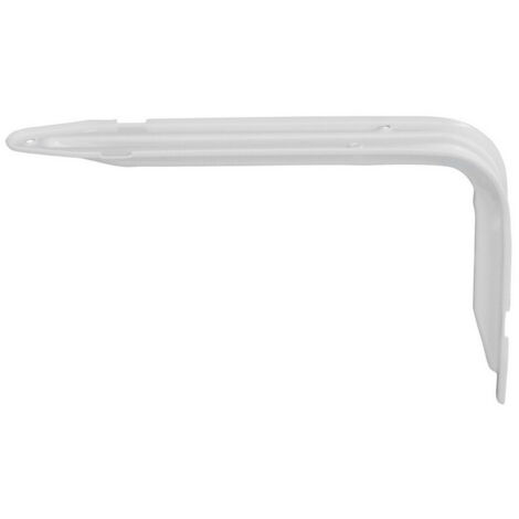 10PZ MENSOLA NERVATA PLUTONE Col. Bianco cm. 20x15