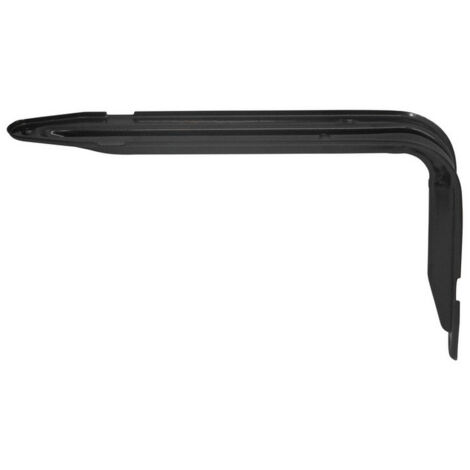 10PZ MENSOLA NERVATA PLUTONE Col. Nero cm. 28x18
