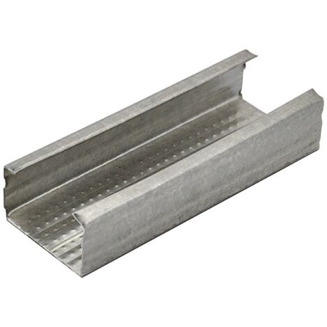 10PZ MONTANTE TIPO 'C' PER CONTROSOFFITTI mm 27 x 49 - mt 3