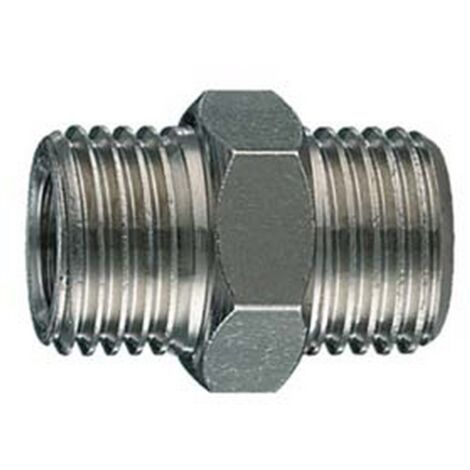 10PZ NIPLES DI COLLEGAMENTO - attacco 3/8"M - 1/4"M art.33/N5
