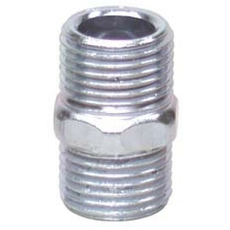 10PZ NIPLES ESAGONALE ACCIAIO ZINCATO - M 1"