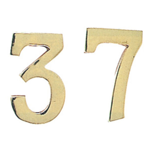 10PZ NUMERO CIVICO IN OTTONE "6" MM.100