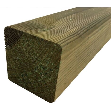 10pz. palo pali quadro in legno di pino impregnato cm.7x7x400 - Losa