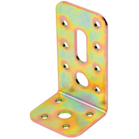 10PZ PIASTRA ANGOLARE IN ACCIAIO TROPICALIZZATO REGOLABILE MM 50X90X45