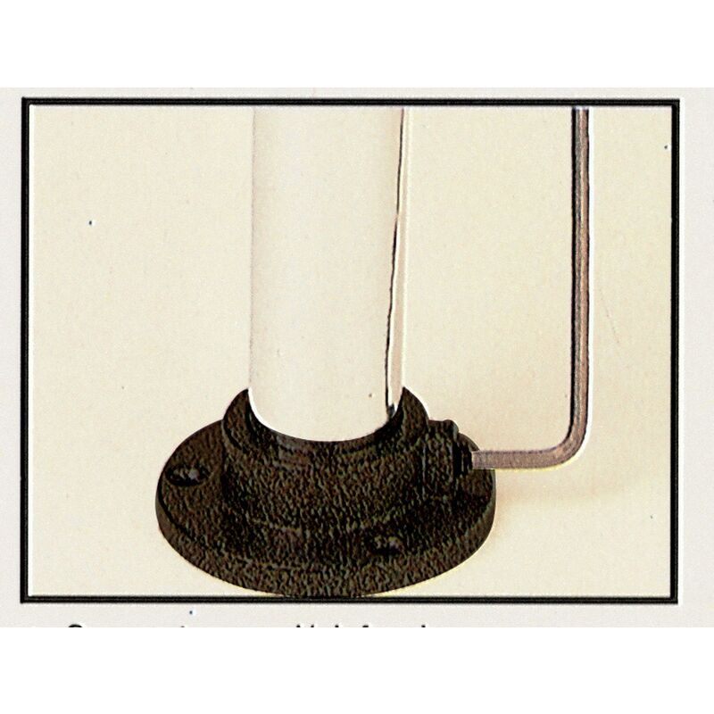 Image of 10PZ piedino fisso per tubo verniciato BIANCO(FIG5)