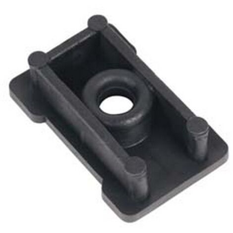 10PZ PIEDINO PER MONTANTE SCAFFALE A GANCIO - mm.46x27