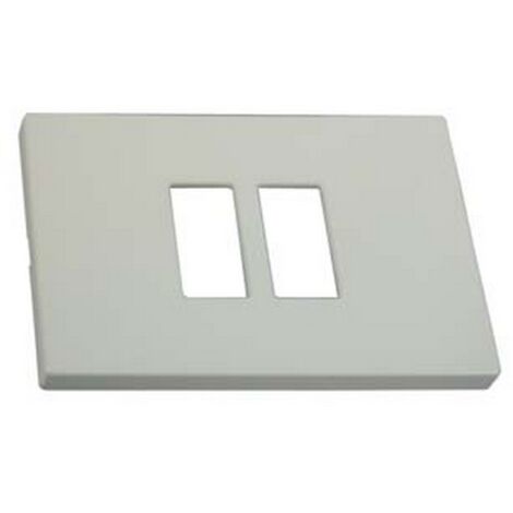 10PZ PLACCA 2 POSTI RAVVICINATI "VENUS" - mm.115x80h. - (1867.2F.AVORIO)