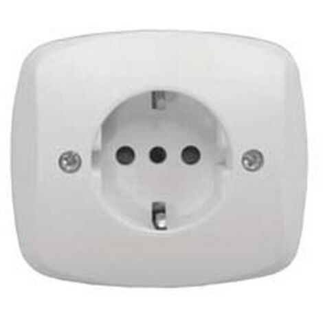 10PZ PLACCA PRESA SCHUKO 16A+T "VENUS" - mm.76x76 (1820.D)