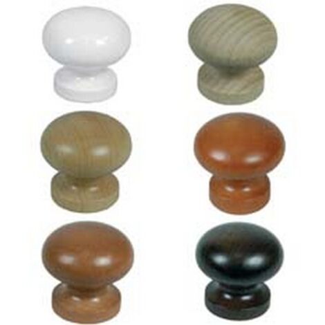10PZ POMOLI PER MOBILI IN LEGNO LISCIO - ø mm.30 faggio grezzo