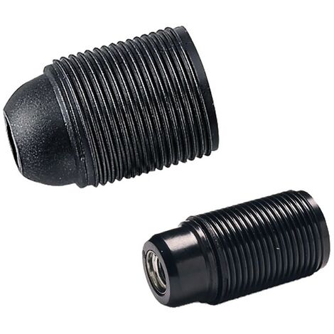 10PZ PORTALAMPADA FILETTATO E 14 - colore nero