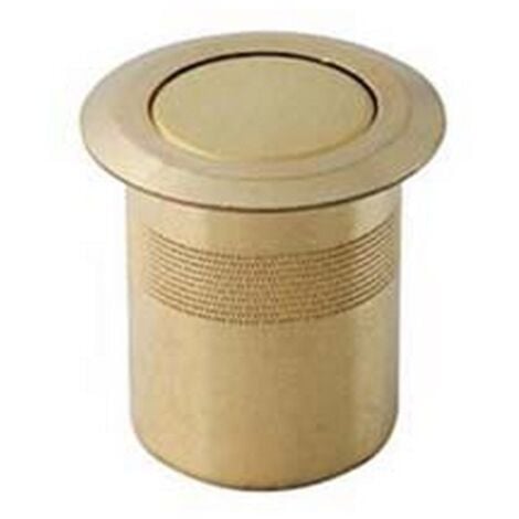 10PZ POZZETTI A MOLLA ANTIPOLVERE PER SERRATURE OTTONE LUCIDO -  MM.6