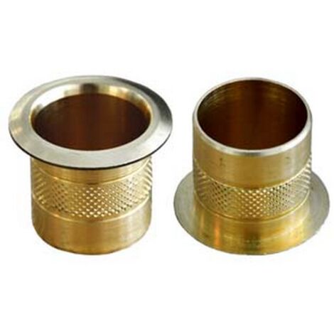 10PZ POZZETTI IN OTTONE PER ASTE -  MM.22