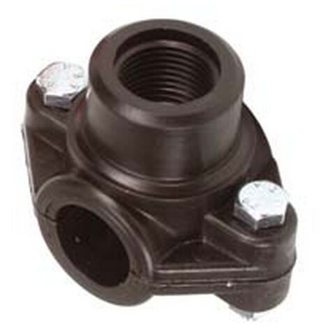 10PZ PRESA A STAFFA 2 BULLONI - ø mm.32x F 1/2"