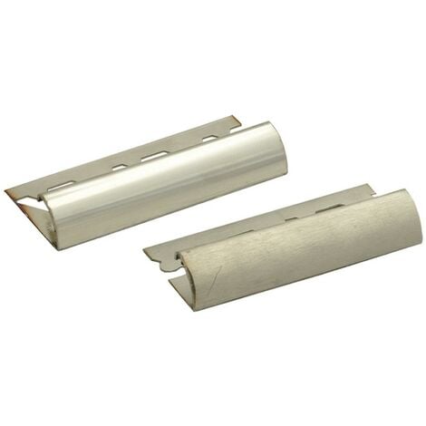 10PZ PROFILO JOLLY PER PIASTRELLE MM 10 CM 250 SATINATO SPAZZOLA