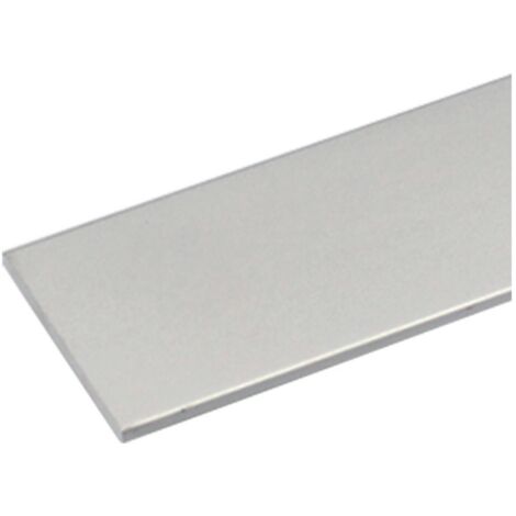 10PZ PROFILO PER FAI DA TE PIATTO MM 30X2 - MT 2 COLORE ARGENTO