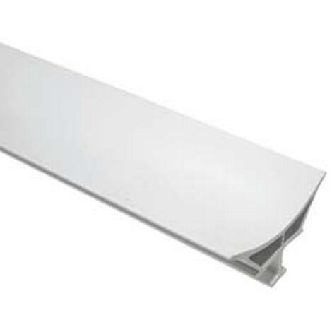 10PZ PROFILO RACCORDO IGIENICO RIGIDO - mm.10,5x65X26h. barra mt.2 - bianco