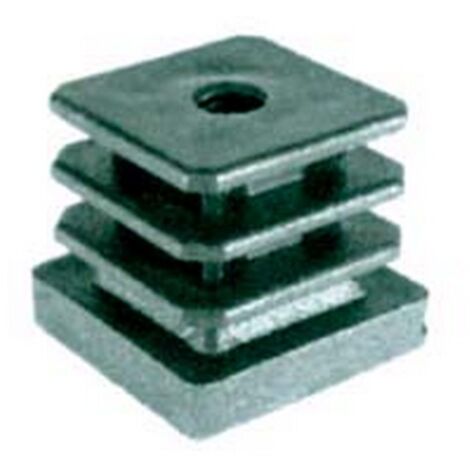 10PZ PUNTALI ALETTATI FILETTATI INTERNI TUBO QUADRO mm40x40x30h. filetto