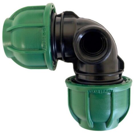 10PZ RACCORDO A COMPRESSIONE PN10 GOMITO 90° X POP-UP mis. 25x25x1/2