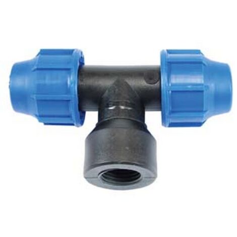 10PZ RACCORDO A COMPRESSIONE "TI" FILETTO FEMMINA PN16 - ø mm.25x25x F 3/4"