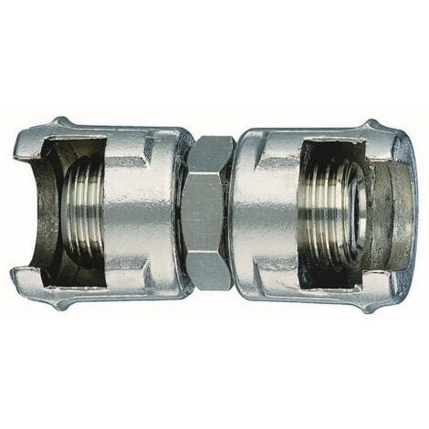 10PZ RACCORDO DI GIUNZIONE PER COMPRESSORI 2 DADI FRESATI