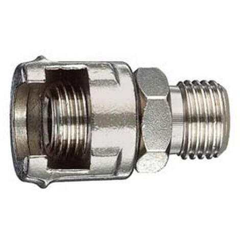 10PZ RACCORDO MASCHIO CON DADO FRESATO - attacco 3/8"M art.11/B
