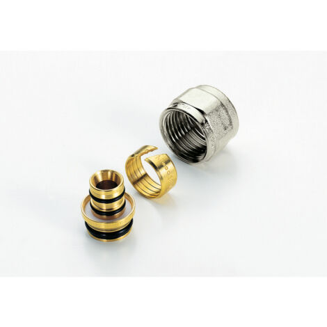 10PZ RACCORDO PER TUBO MULTISTRATO Adattatore con attacco 1/2x16 mis. 16x2